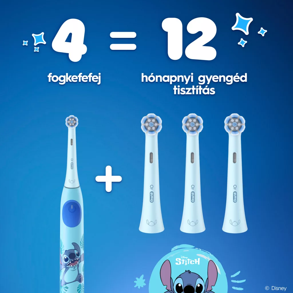 Oral-B iO Kids Stitch fogkefefej (4 db)