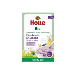   Holle Bio kecsketejes gabonapehely feketeáfonya-banán (200 g)