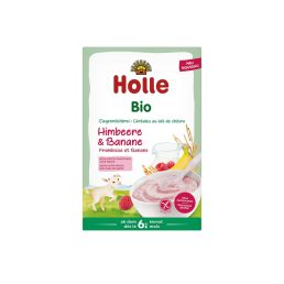 Holle Bio kecsketejes gabonapehely málna-banán (200 g)