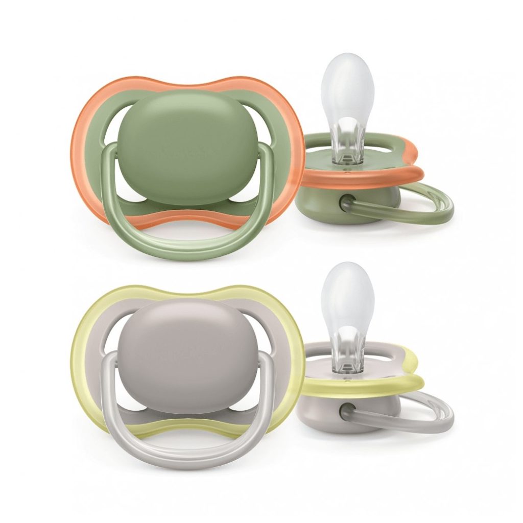 Philips Avent SCF085/20 Ultra air játszócumi neutral 6-18 hó 2db (zöld-szürke)