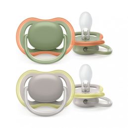   Philips Avent SCF085/20 Ultra air játszócumi neutral 6-18 hó 2db (zöld-szürke)