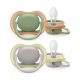 Philips Avent SCF085/20 Ultra air játszócumi neutral 6-18 hó 2db (zöld-szürke)