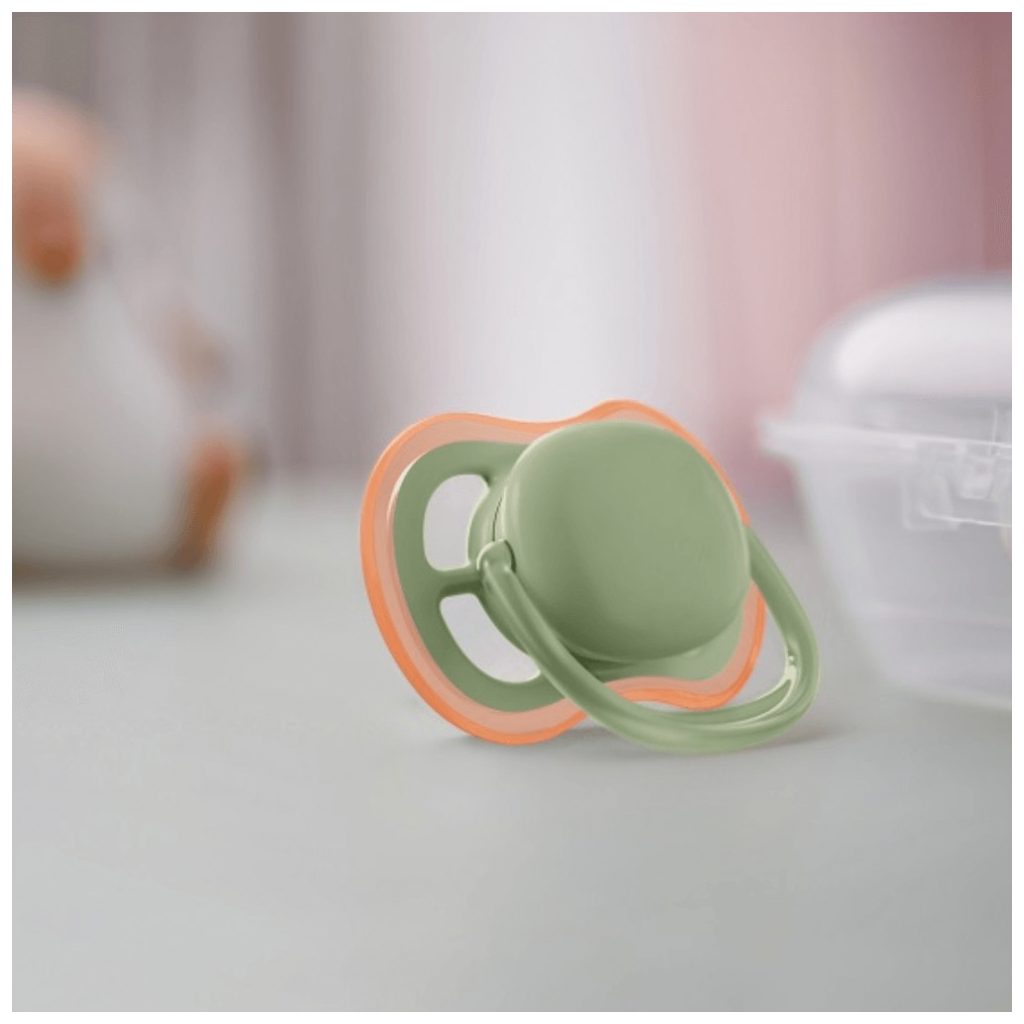 Philips Avent SCF085/20 Ultra air játszócumi neutral 6-18 hó 2db (zöld-szürke)