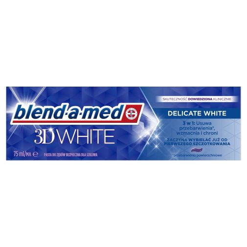 Blend-a-med 3D White Delicate White 3 az 1-ben fogkrém 75 ml
