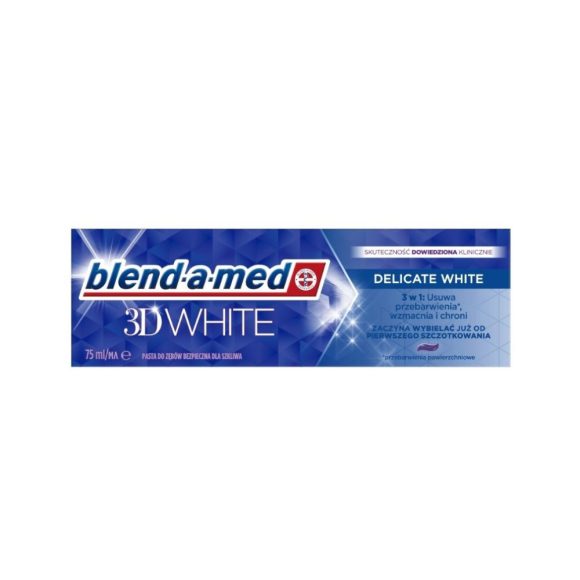 Blend-a-med 3D White Delicate White 3 az 1-ben fogkrém 75 ml