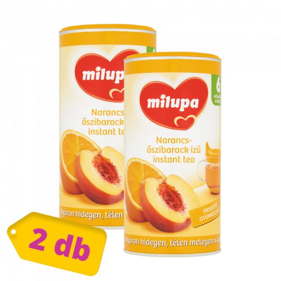 Milupa narancs- és őszibarack ízű instant tea 6 hó+ (2x200 g)