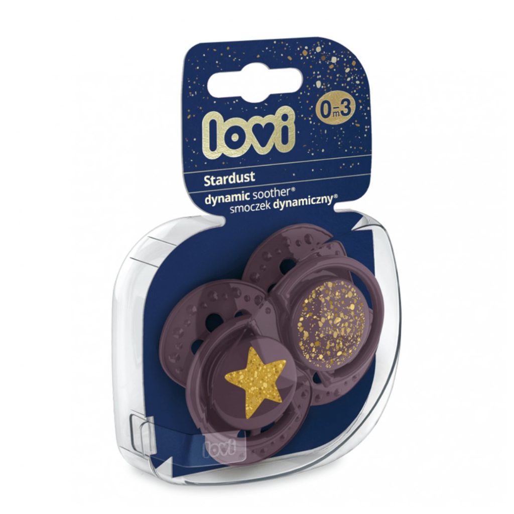LOVI Dinamikus nyugtatócumi 3-6 hó, 2 db (Csillagfény lila)