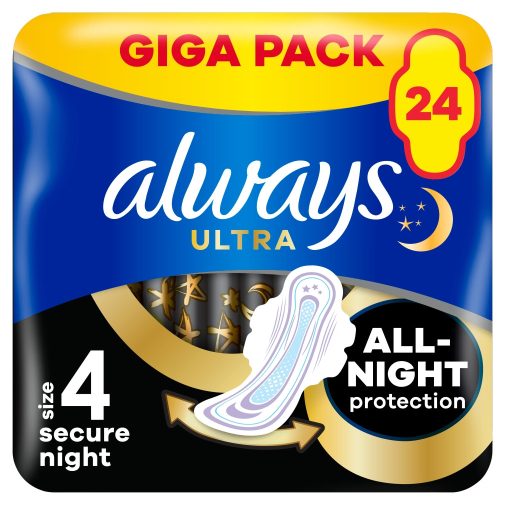 Always Ultra Secure Night egészségügyi betét (24 db)