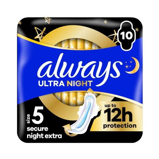 Always Ultra Secure Night Extra egészségügyi betét (10 db)