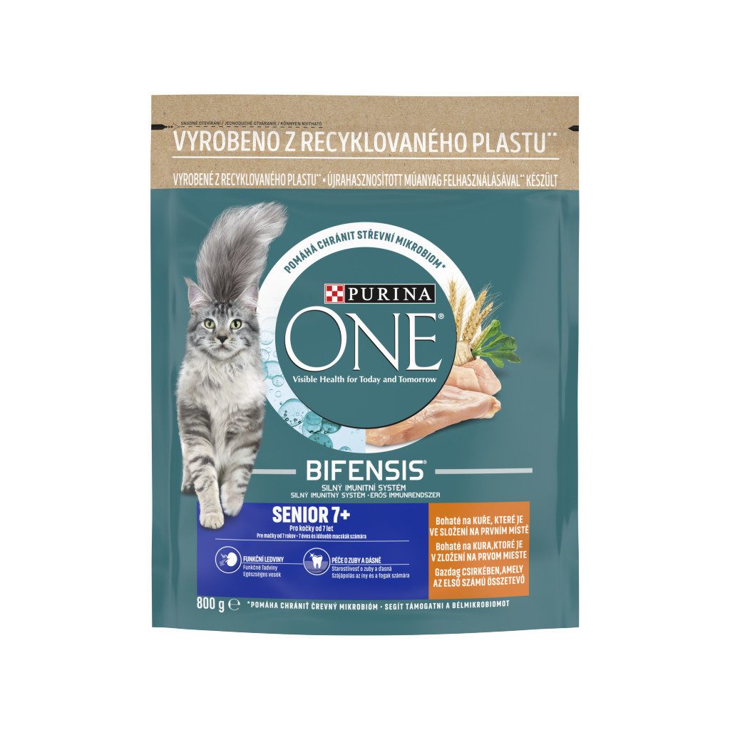 Purina One Senior száraz macskaeledel csirkével (800 g)