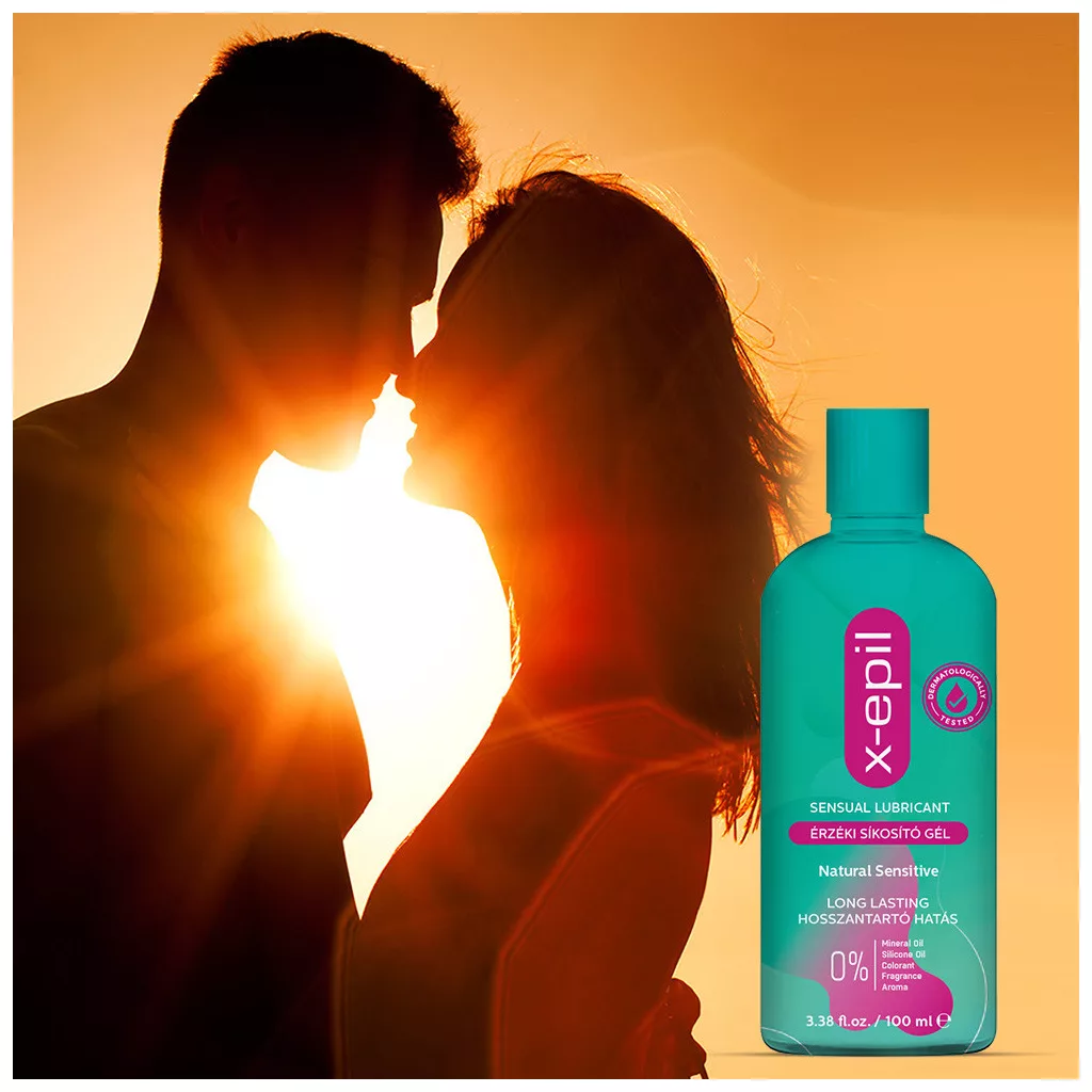 X-Epil Érzéki síkosító gél Natural Sensitive (100 ml)