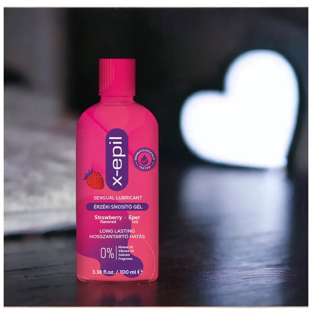 X-Epil Érzéki síkosító gél eper ízű  (100 ml)