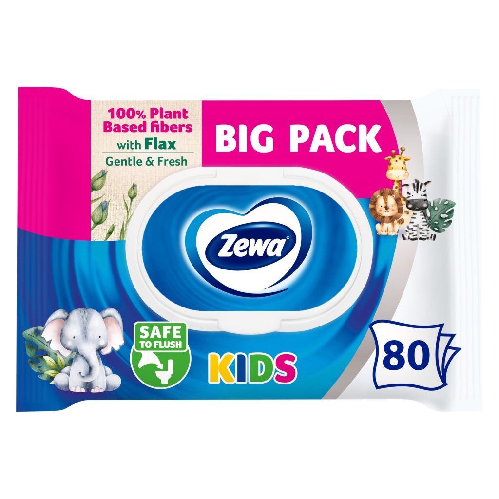 Zewa Kids nedves toalettpapír (80 db)