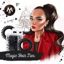 Magic Hair Ties hajgumi Fekete (6 db)