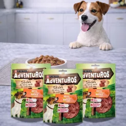   Purina Adventuros Sticks jutalomfalat kistestű kutyáknak bölény, vad ízű (3x90 g)