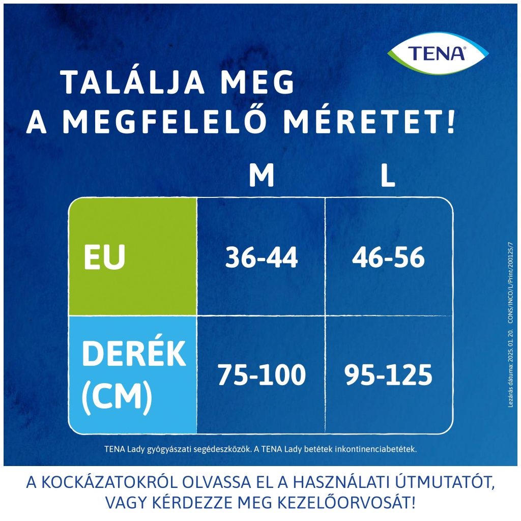 Tena Lady Crème inkontinencia-fehérnemű M (9 db)