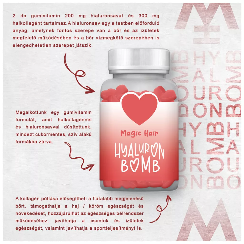 Magic Hair Hyaluron Bomb gumivitamin 1 doboz (30 db)