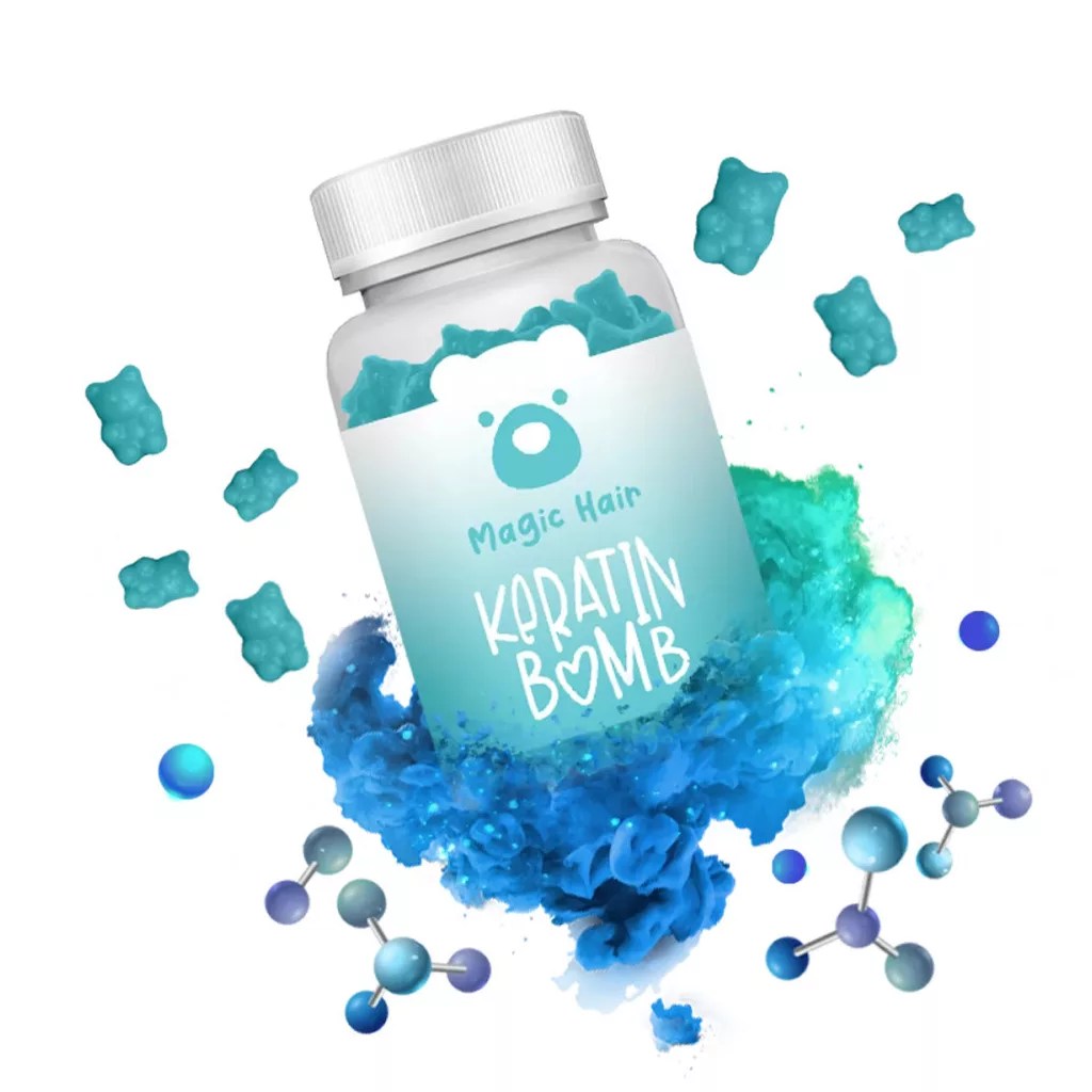 Magic Hair Keratin Bomb gumivitamin 1 doboz (60 db)