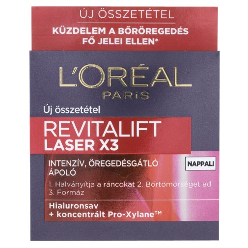 L'Oréal Paris Revitalift Laser hármas hatású nappali ránctalanító krém (50 ml)