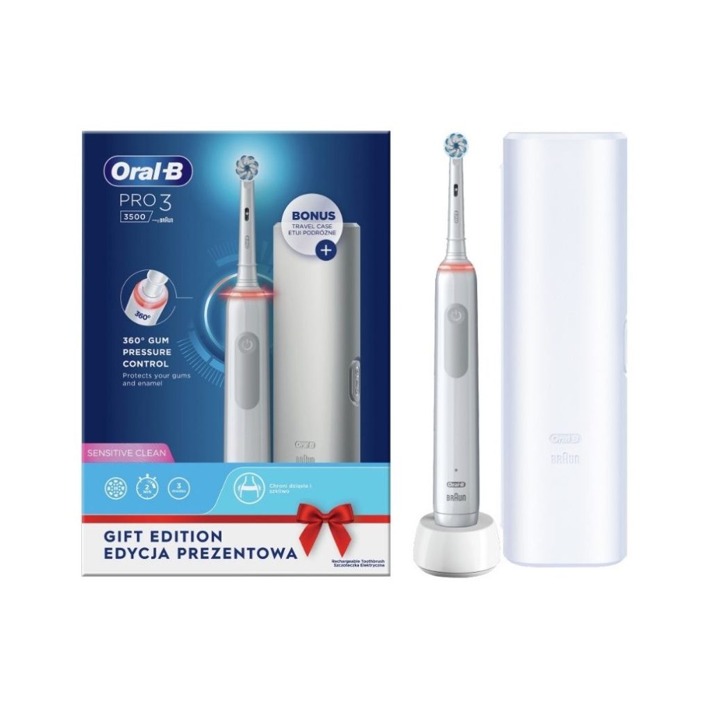 Oral-B Pro3 3500 Sensitive Clean elektromos fogkefe + tok