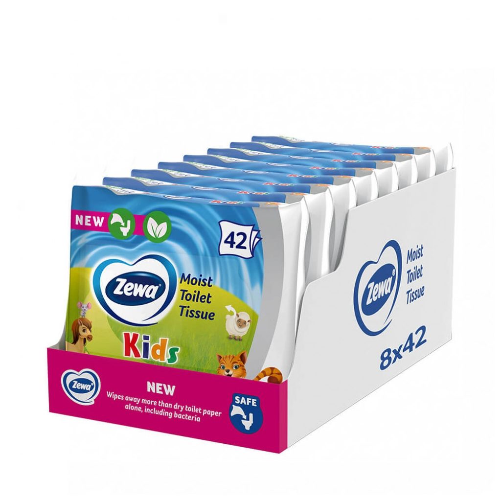 Zewa Kids nedves toalettpapír (8x42 db)