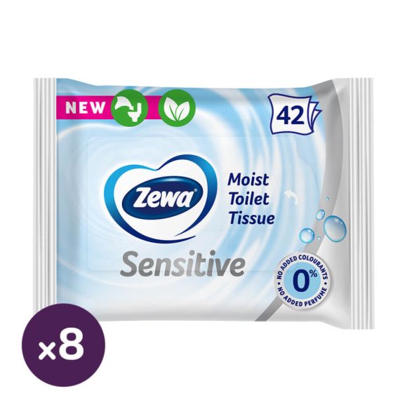 Zewa Sensitive nedves toalettpapír (8x42 db)