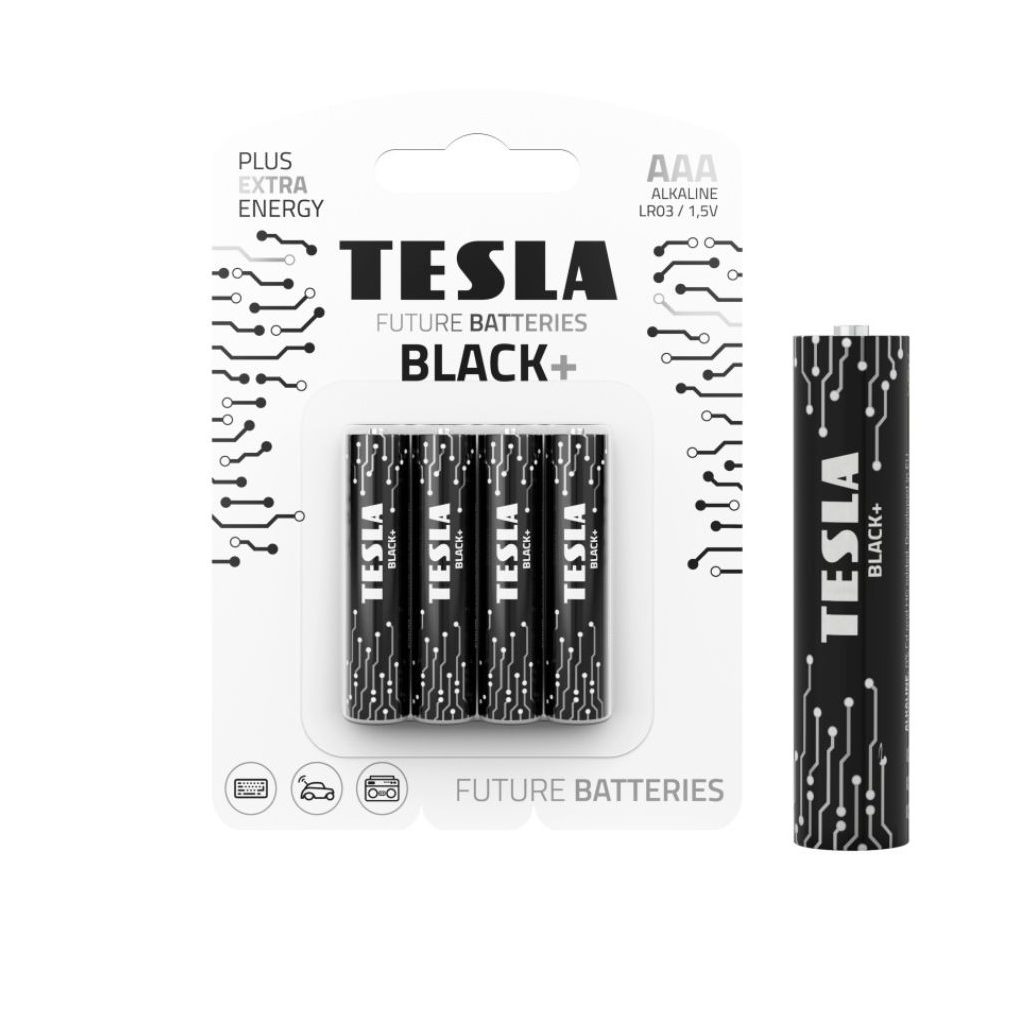 Tesla Black+ ceruzaelem AAA (4 db)