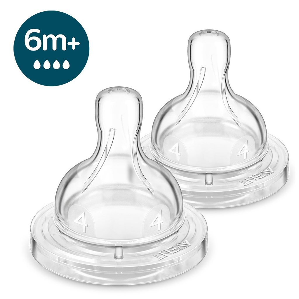 Philips Avent SCY764/02 Etetőcumi Anti-colic gyors átfolyás 6hó+ 2 db