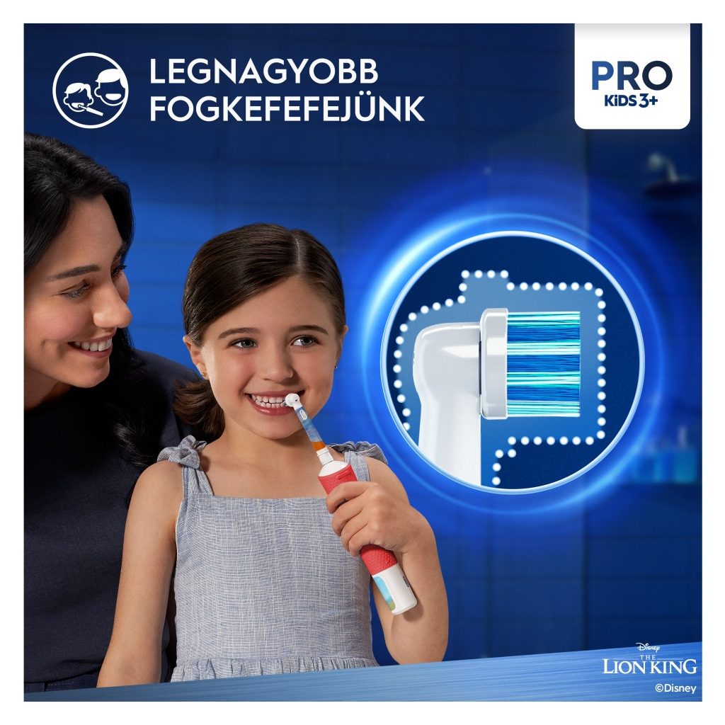 Oral-B Kids Oroszlánkirály elektromos fogkefe gyerekeknek