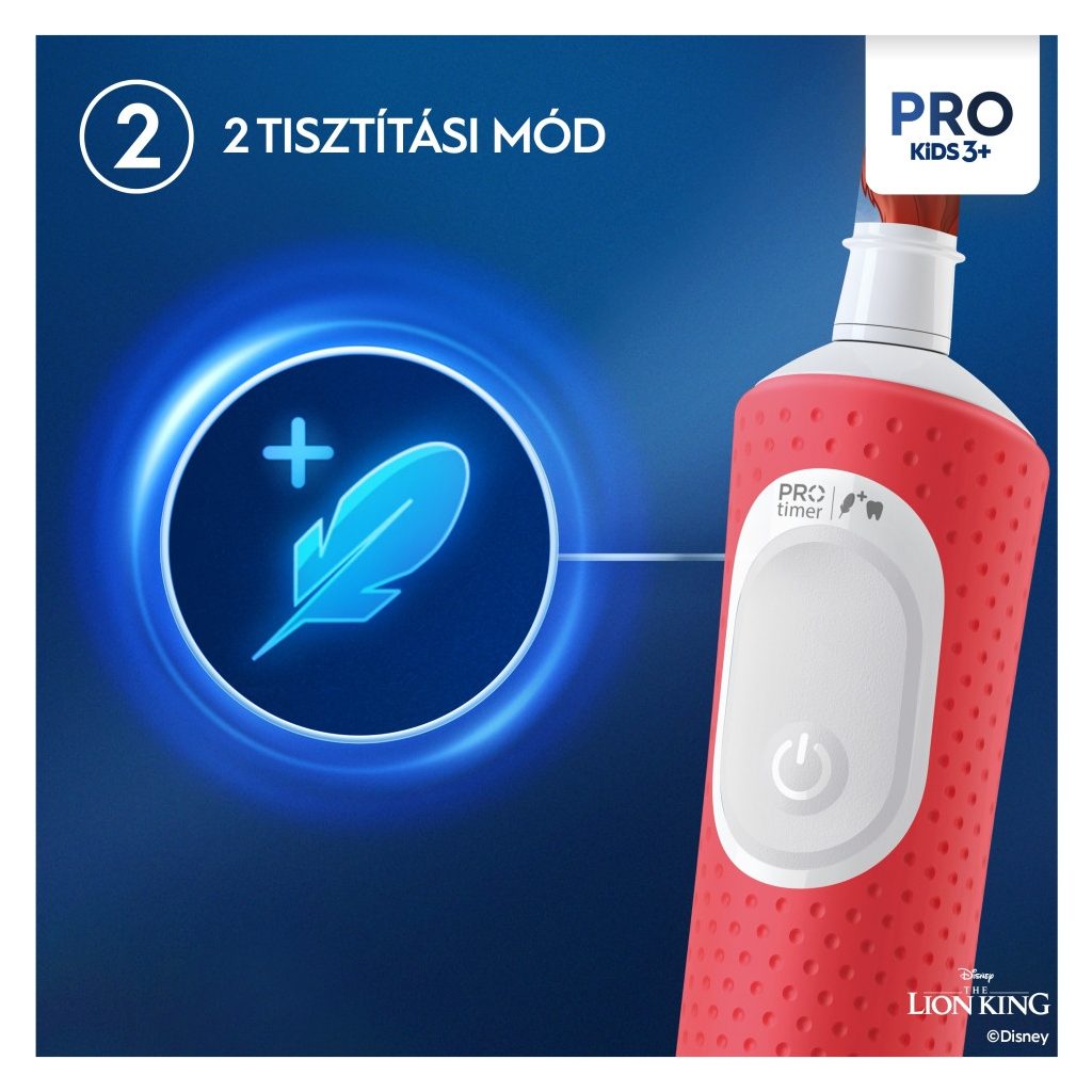 Oral-B Kids Oroszlánkirály elektromos fogkefe gyerekeknek