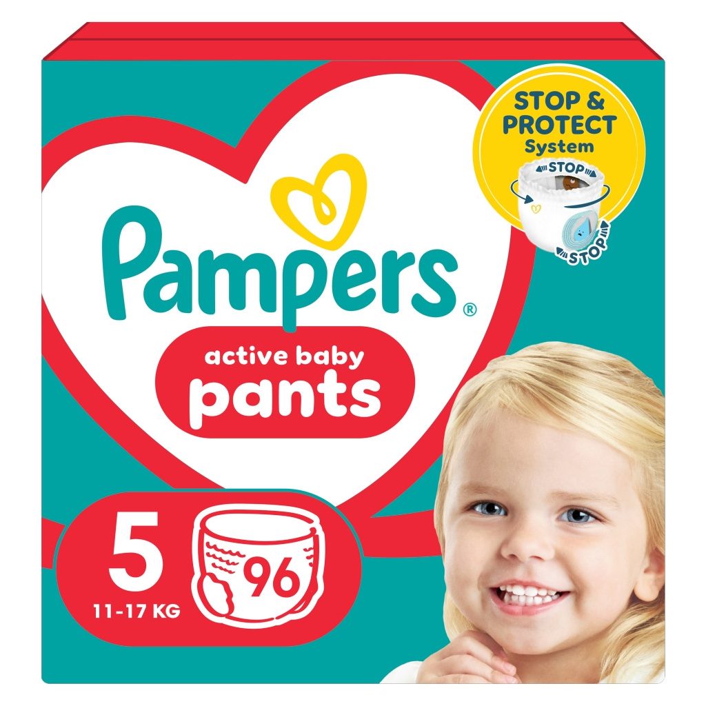 Pampers Active Baby Pants bugyipelenka 5, 11-17 kg, 96 db
