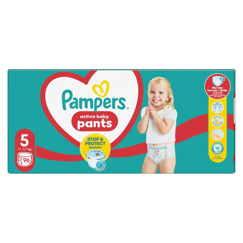 Pampers Active Baby Pants bugyipelenka 5, 11-17 kg, 96 db