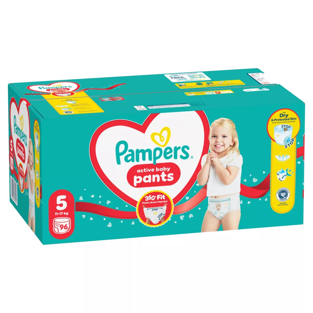 Pampers Active Baby Pants bugyipelenka 5, 11-17 kg, 96 db