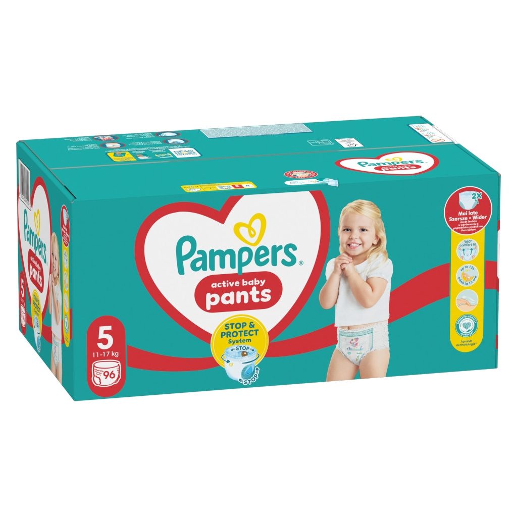 Pampers Active Baby Pants bugyipelenka 5, 11-17 kg, 96 db