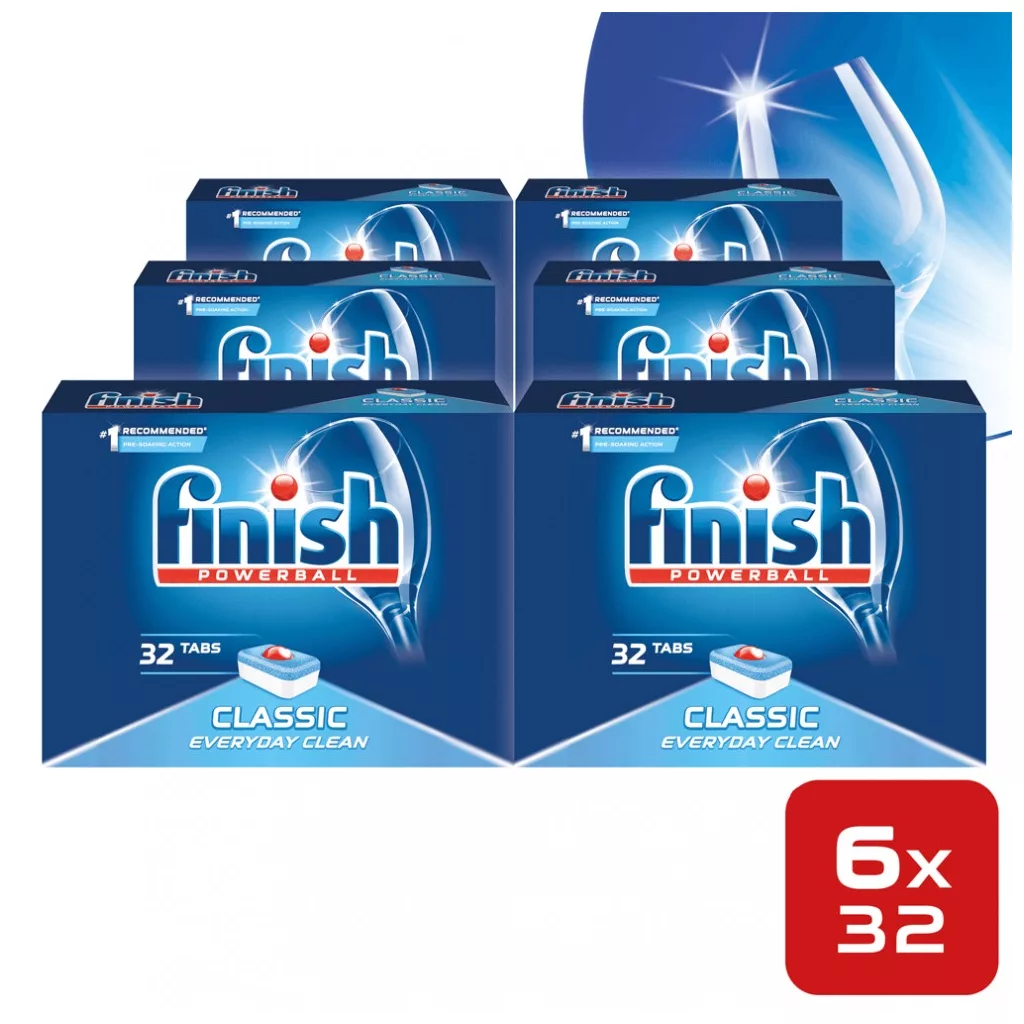 Finish Classic GigaPack mosogatógép tabletta csomag 6x32 db