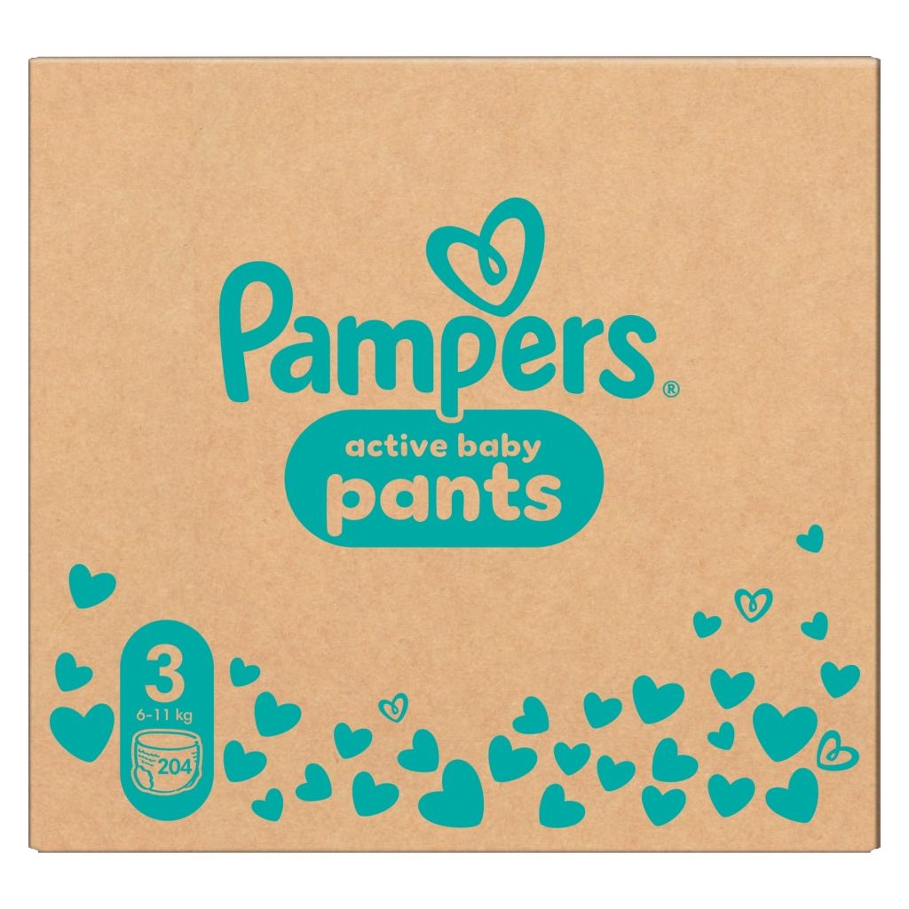 Pampers Active Baby Pants bugyipelenka 3, 6-11 kg, HAVI PELENKACSOMAG 204 db