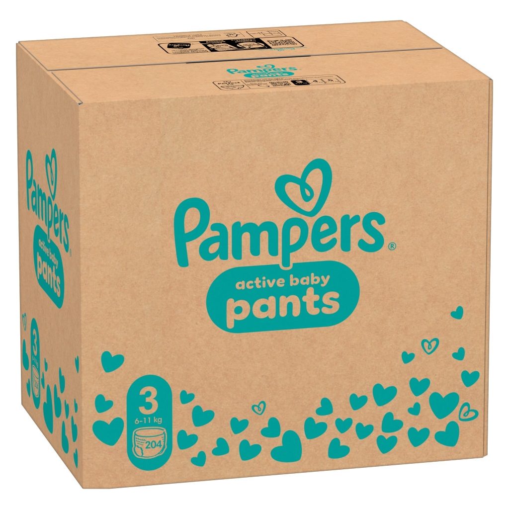 Pampers Active Baby Pants bugyipelenka 3, 6-11 kg, HAVI PELENKACSOMAG 204 db
