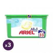 Ariel Sensitive mosókapszula (3x33 db)