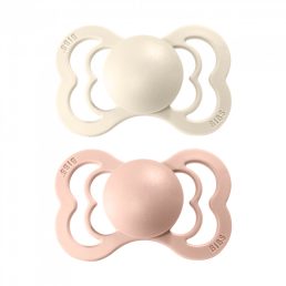   Bibs Supreme cumi 6-36 hó, 2 db (krémfehér-púderrózsaszín)