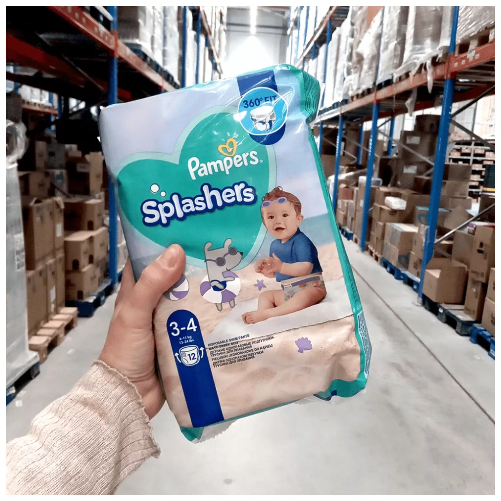 CSOMAGOLÁSSÉRÜLT - Pampers Splashers úszópelenka, méret: 3-4 (6-11 kg), 12 db