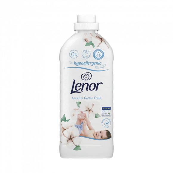 Lenor Sensitive Cotton Fresh textilöblítő 1,3 liter (44 mosás)