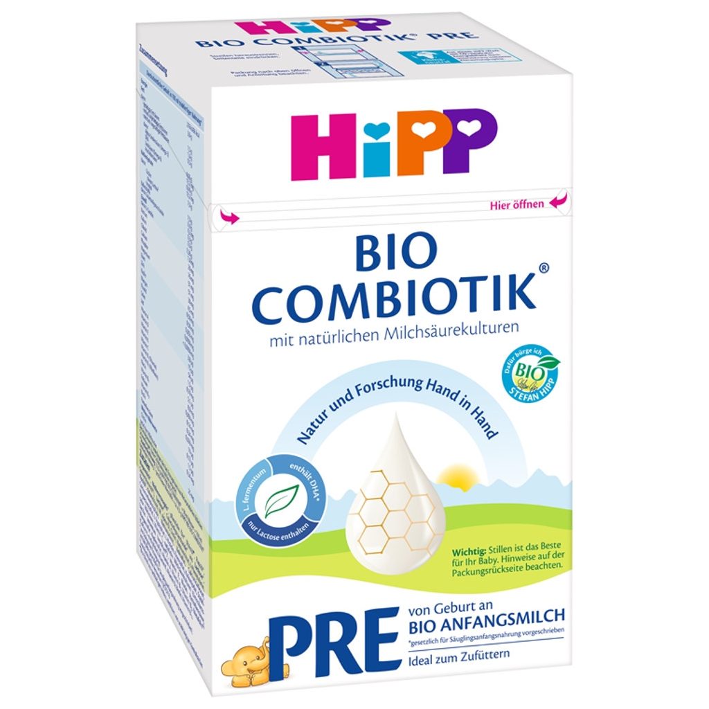 Hipp Pre Bio Combiotik tejalapú anyatej-helyettesítő tápszer 0 hó+ (600 g)