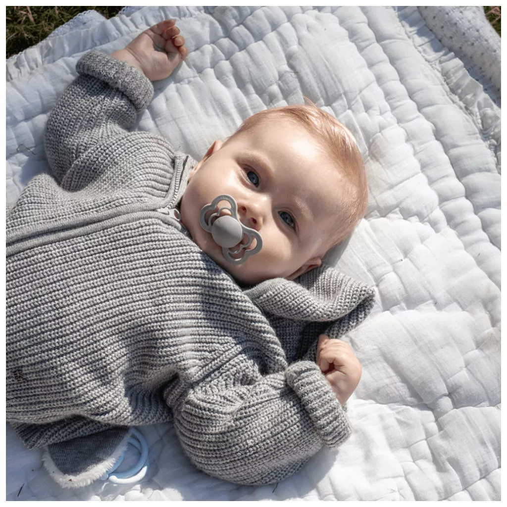 Bibs Supreme cumi 0-6 hó, 2 db (krémfehér-zsálya)