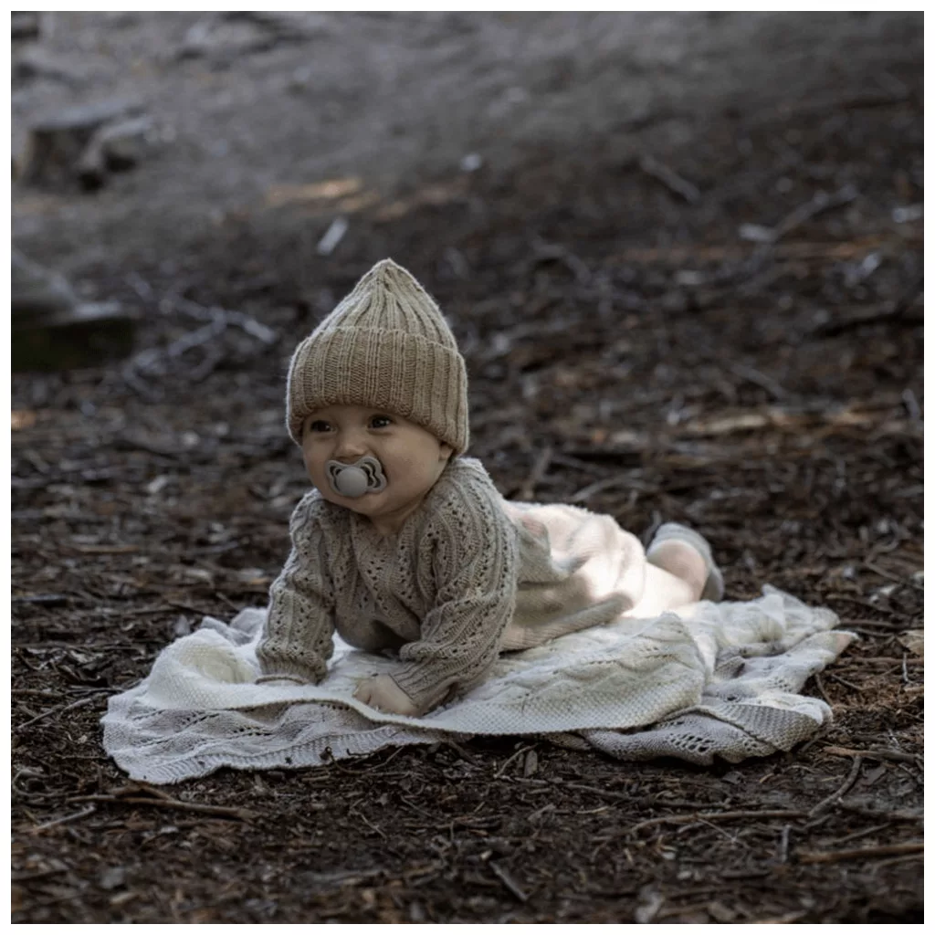 Bibs Supreme cumi 0-6 hó, 2 db (krémfehér-zsálya)