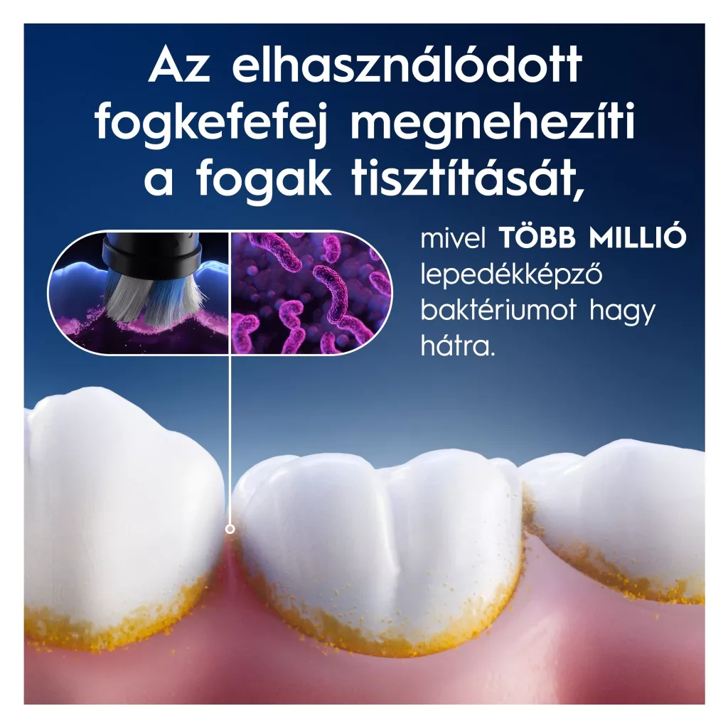 Oral-B iO Gentle Care elektromos fogkefe pótfej, fehér (4 db)