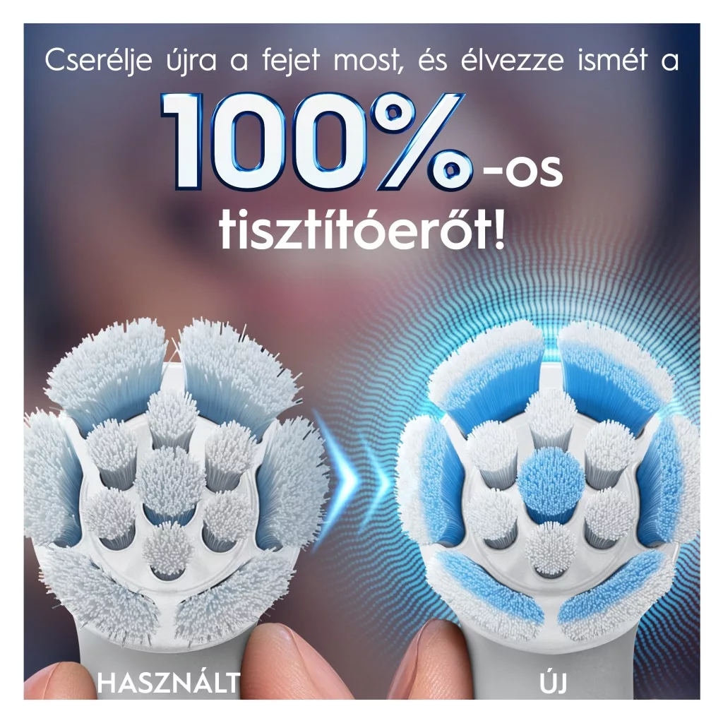 Oral-B iO Gentle Care elektromos fogkefe pótfej, fehér (4 db)