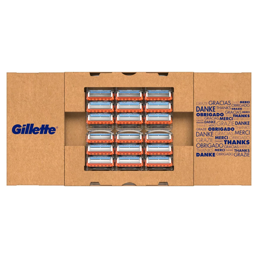 INGYENES SZÁLLÍTÁS - Gillette Fusion5 Borotvabetétek Férfi Borotvához (18 db) + AJÁNDÉK Kulacs