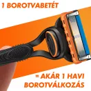 INGYENES SZÁLLÍTÁS - Gillette Fusion5 Borotvabetétek Férfi Borotvához (18 db) + AJÁNDÉK Kulacs