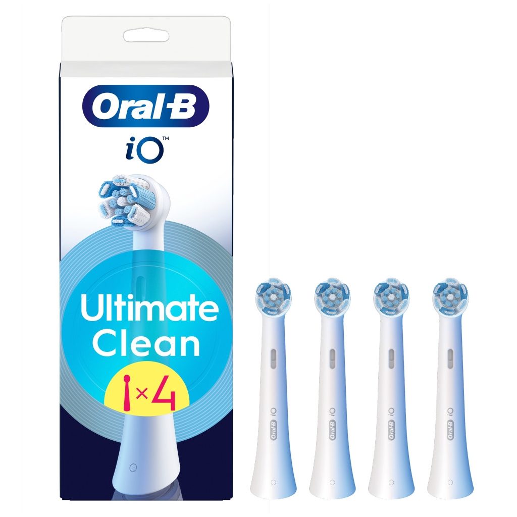 Oral-B iO Ultimate Clean elektromos fogkefe pótfej, fehér (4 db)