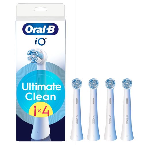 Oral-B iO Ultimate Clean elektromos fogkefe pótfej, fehér (4 db)